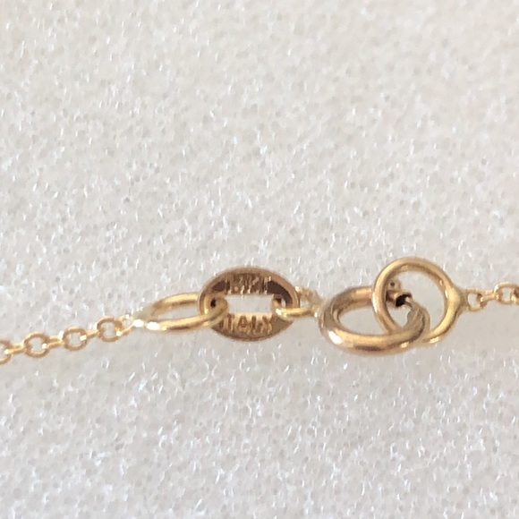 Baby Gold Solitare Turquoise Necklace - Picture 3 of 4